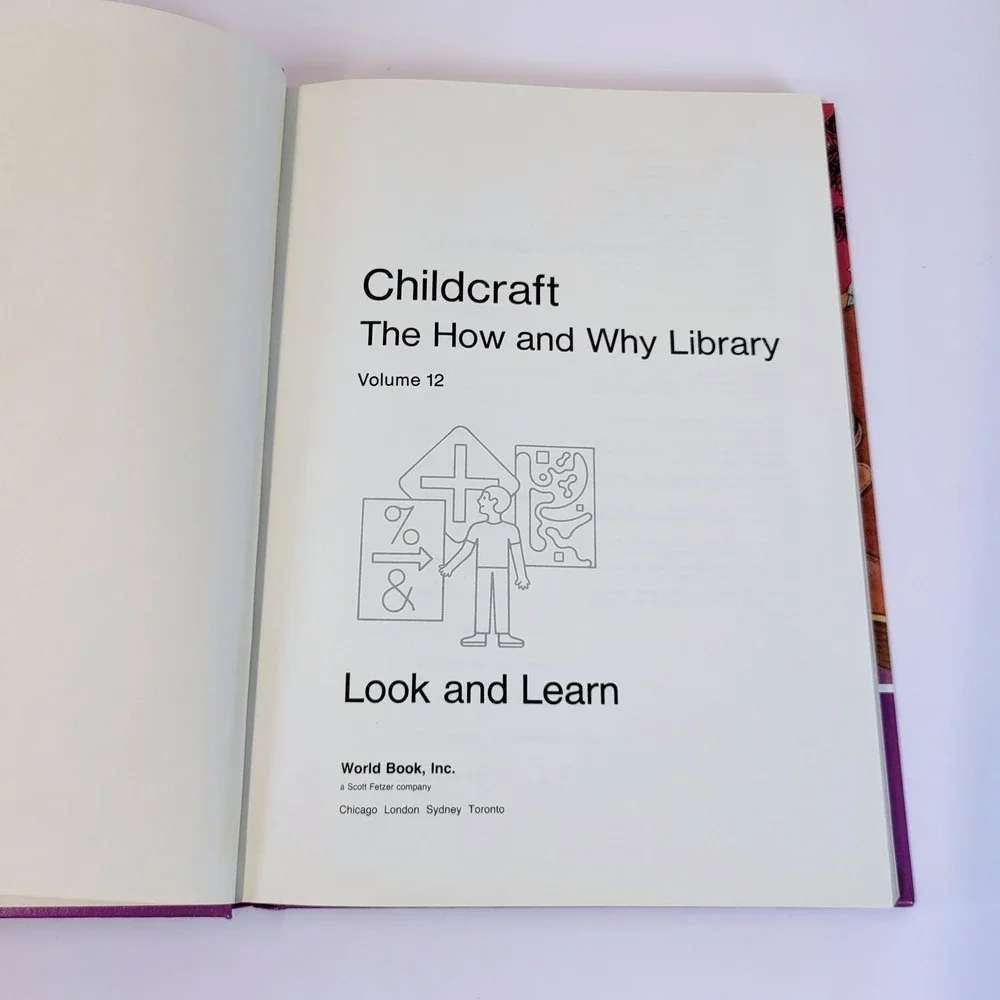 Childcraft Look and Learn Volume 12 Hardcover Vintage 1988 Book